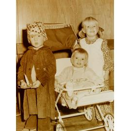 Kids at a fancy dress competition 