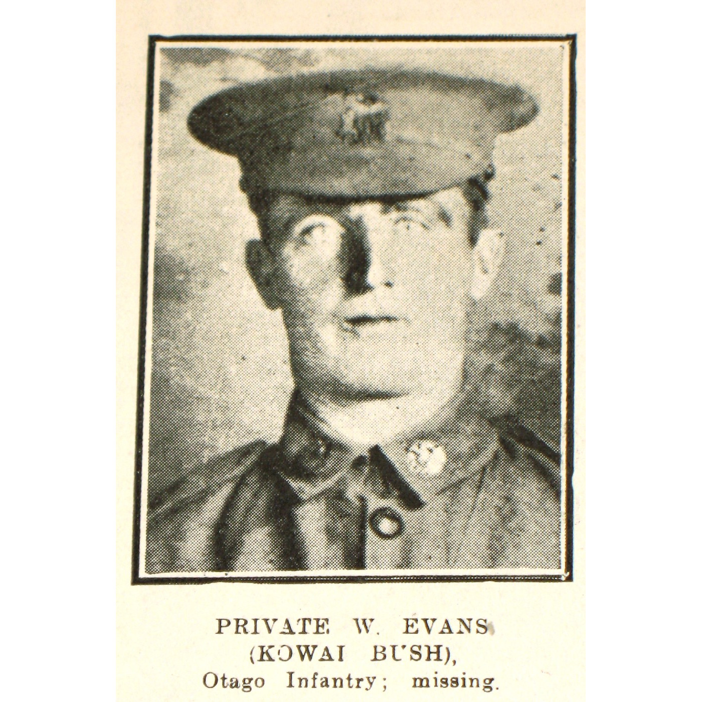 Private Walter Evans