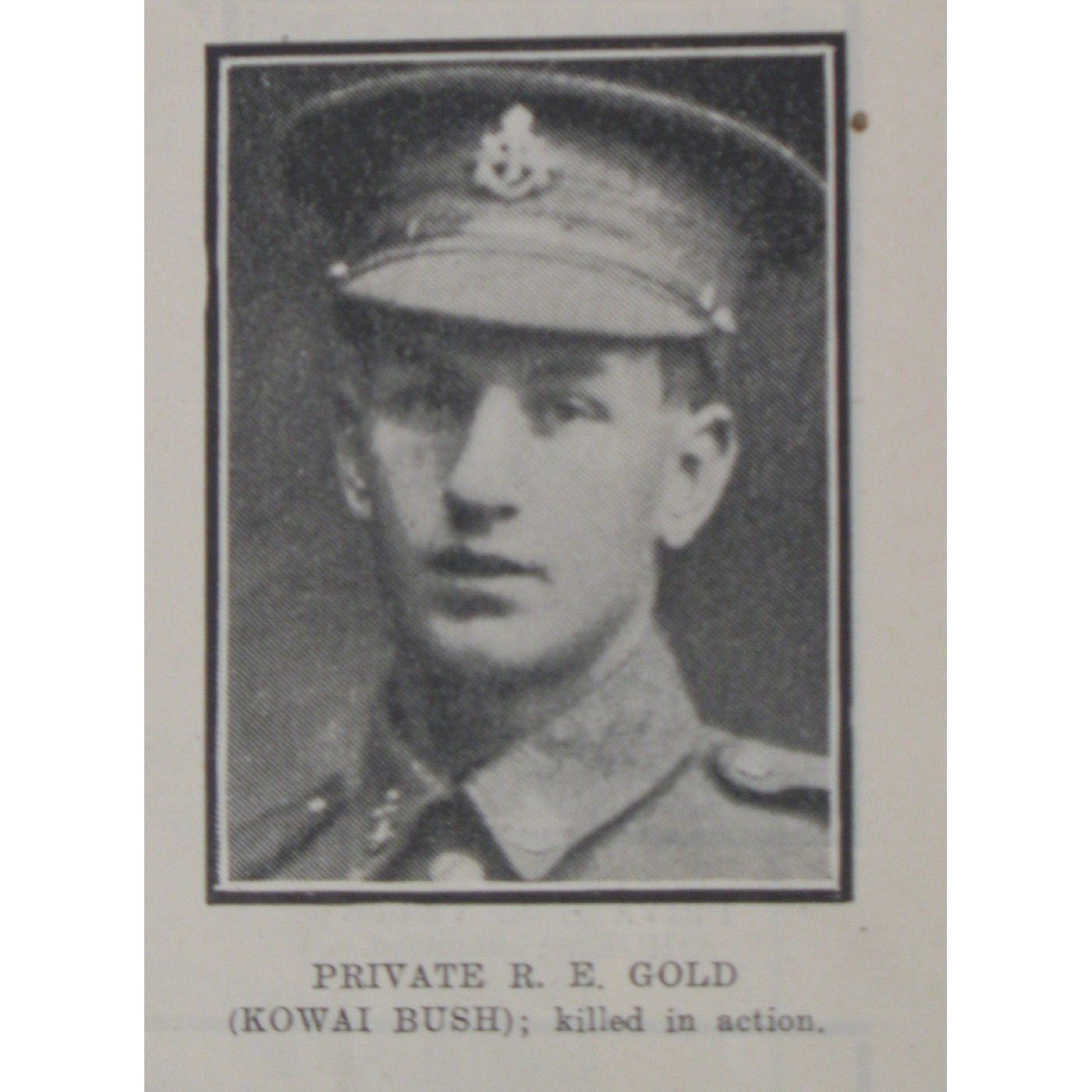 Sapper Robert Edward Gold