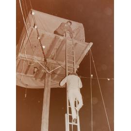 Pole-sitters at Leeston Park, 1970