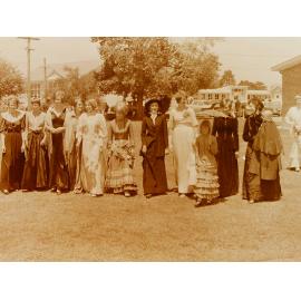 Group in old-fashioned costumes