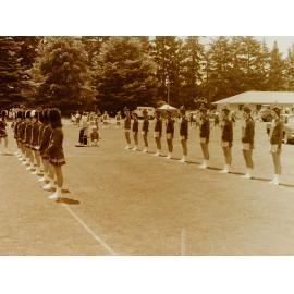 Marching Girls lined up 
