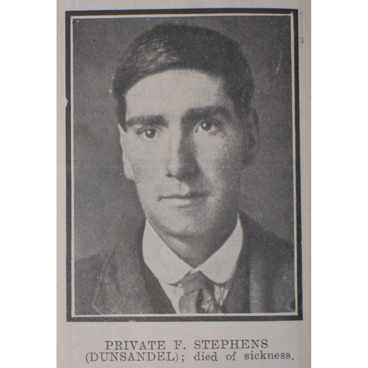 Private Fred Stephens