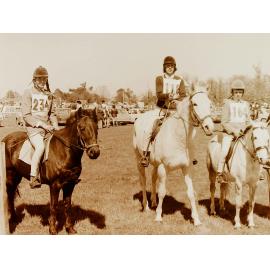 Ponies and riders at Pony Club