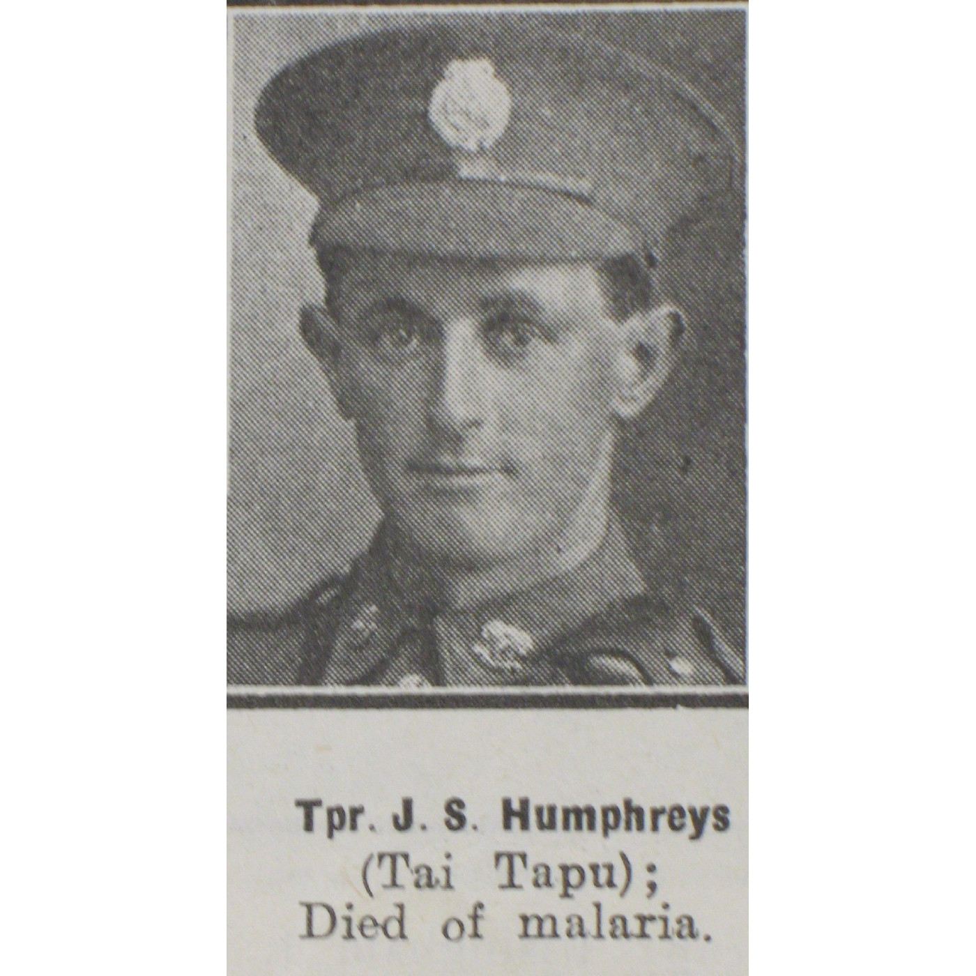 Trooper James Samuel Humphreys