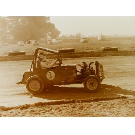 Sprint Car on Dirt Raceway