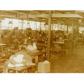 Interior of clothing factory