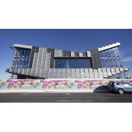 Te Ara Ātea halfway through being cladded 