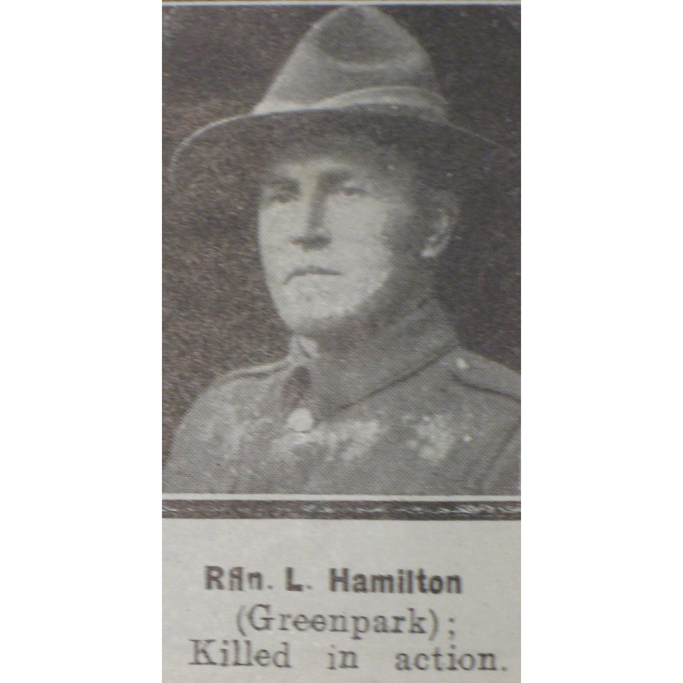 Rifleman Lewis Hamilton