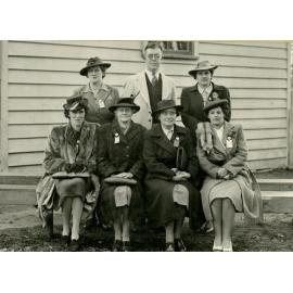 Teachers at Courtenay School jubilee, 1947