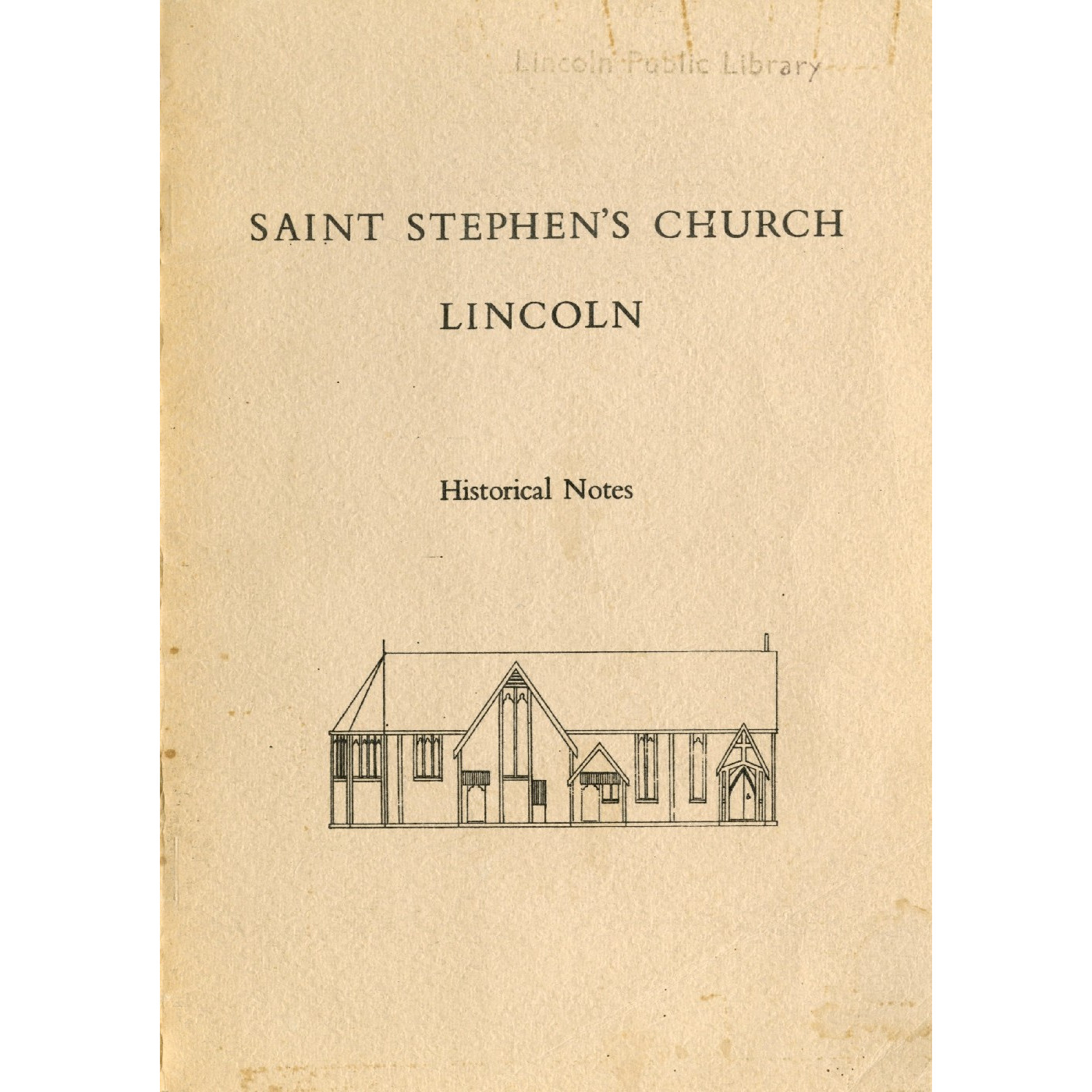 Saint Stephen's Church Lincoln historical notes