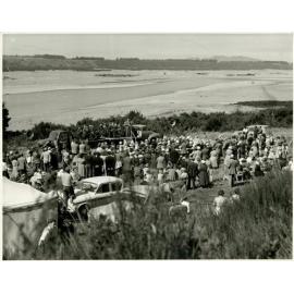 Crowds at the opening ceremony of the Kimberley Water Race Scheme