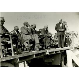 Mr J. H. Weaver at the Kimberley Water Race opening