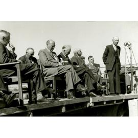 Mr E. J. Stalker at the Kimberley Water Race opening