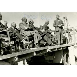 Mr W. P. Glue at the Kimberley Water Race opening