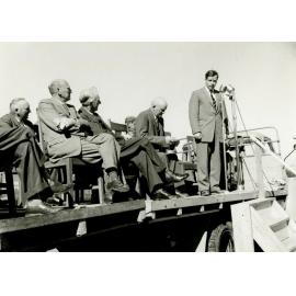 Mr J. Booth at the Kimberley Water Race opening