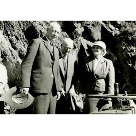 Mr Gillespie and Mr and Mrs Jenkins at the Kimberley Water Race opening