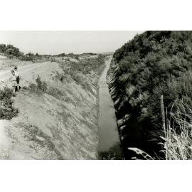 Downstream from the intake