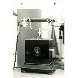 Old phone at Darfield Post Office Centennial