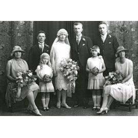 Myra McMillan at wedding