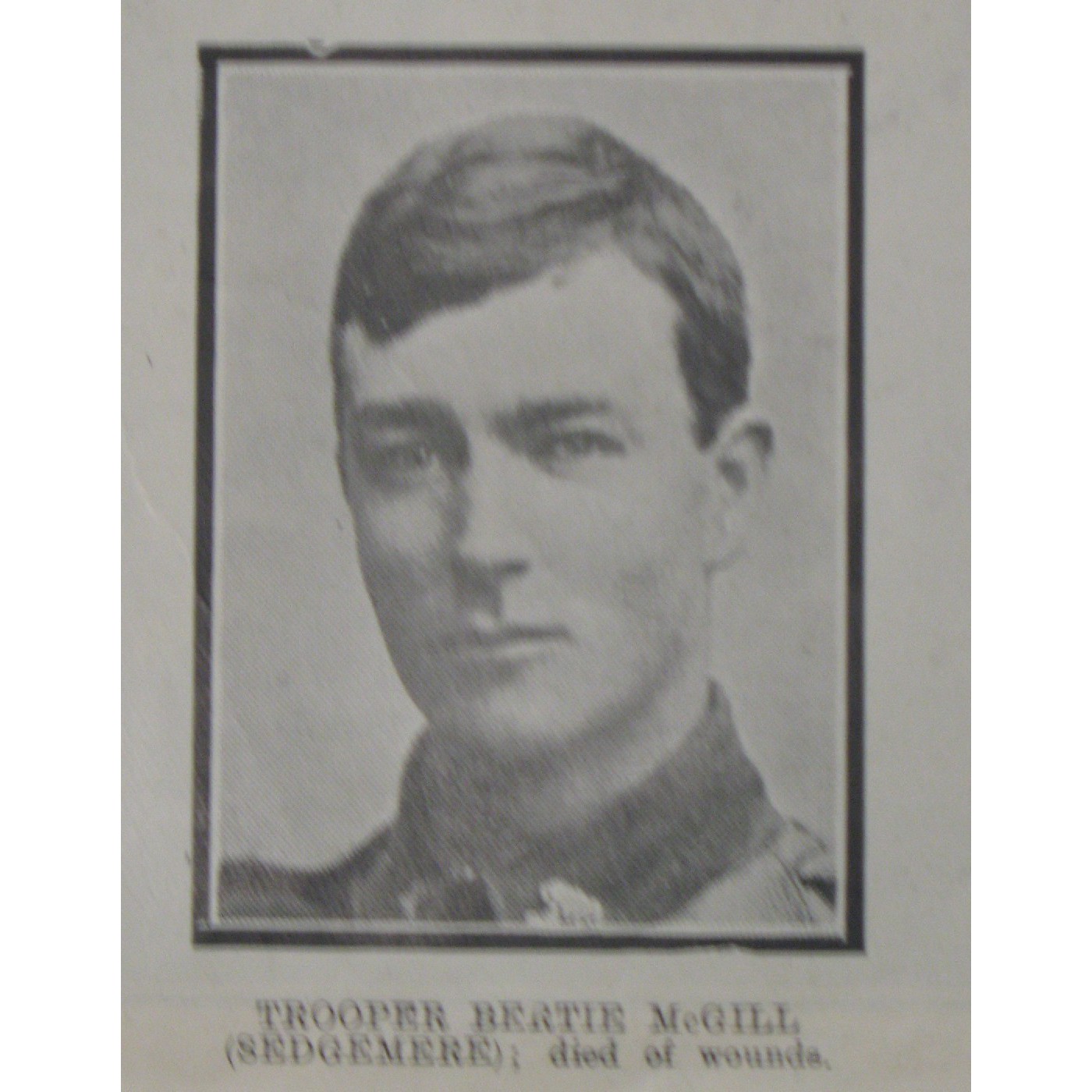 Private Gilbert McGill