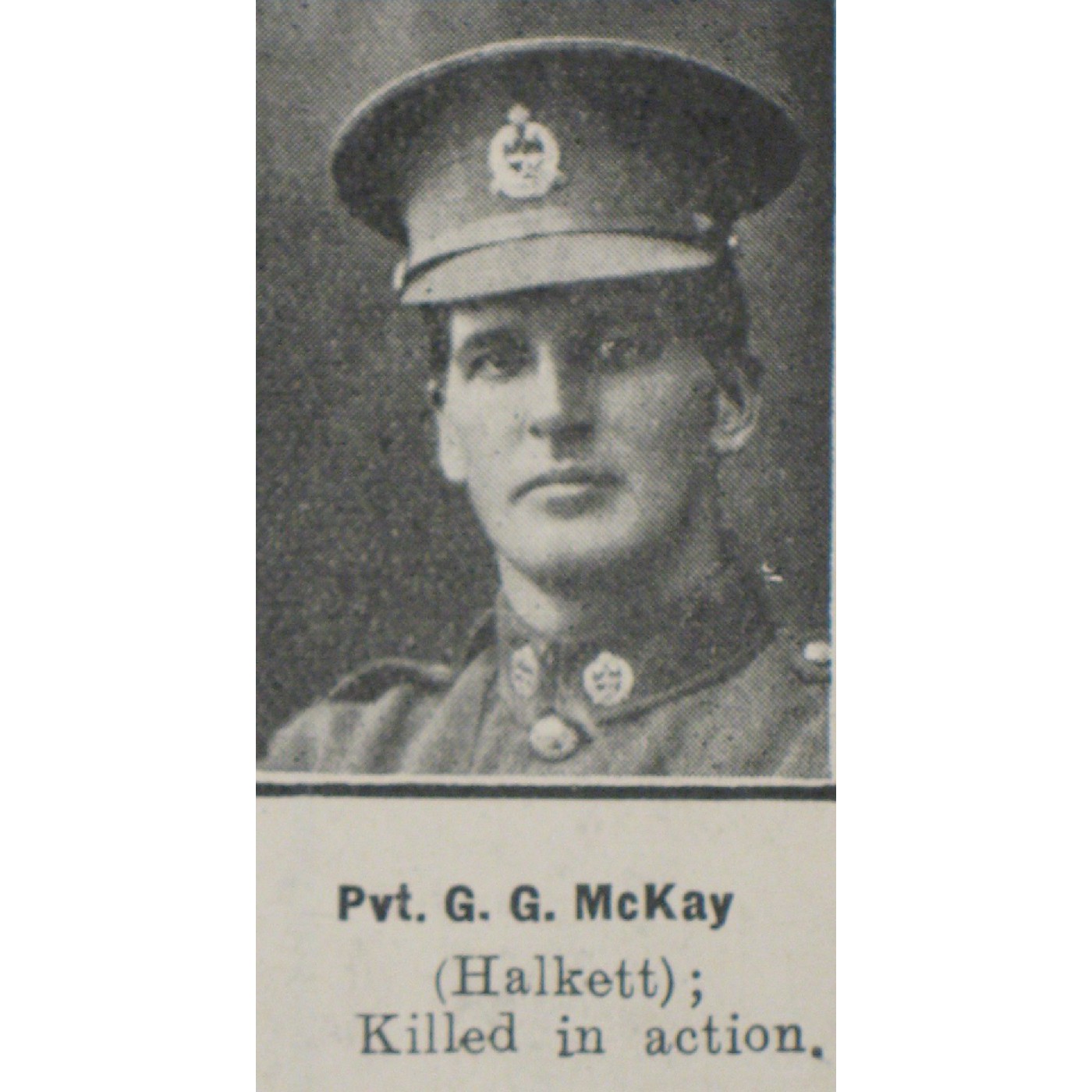 Private George Gordon McKay