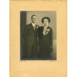 Portrait of couple at wedding