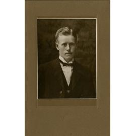 Studio portrait of young man
