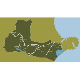 Map of the Selwyn district