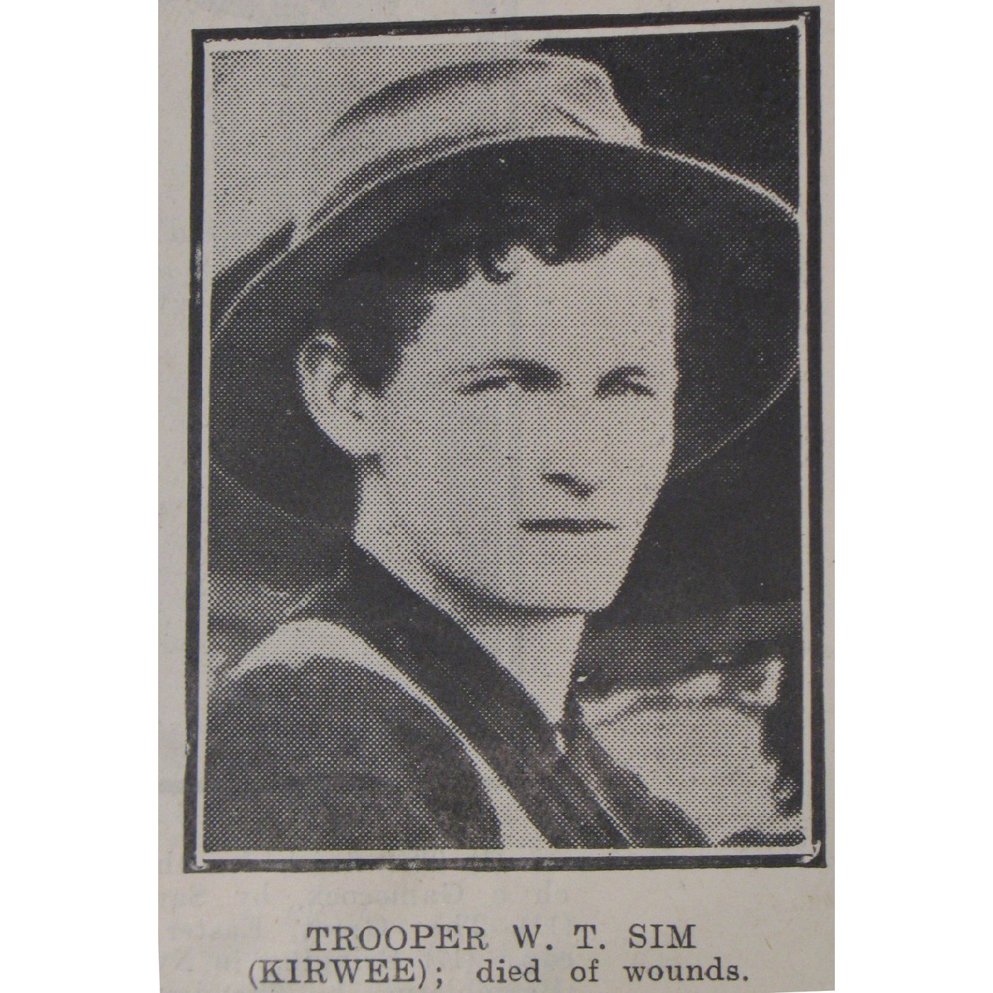 Private William Thomas Sim