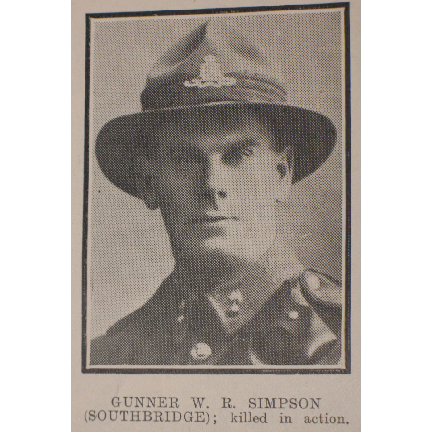 Gunner William Robert Simpson