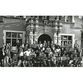 Students and staff at Lincoln College