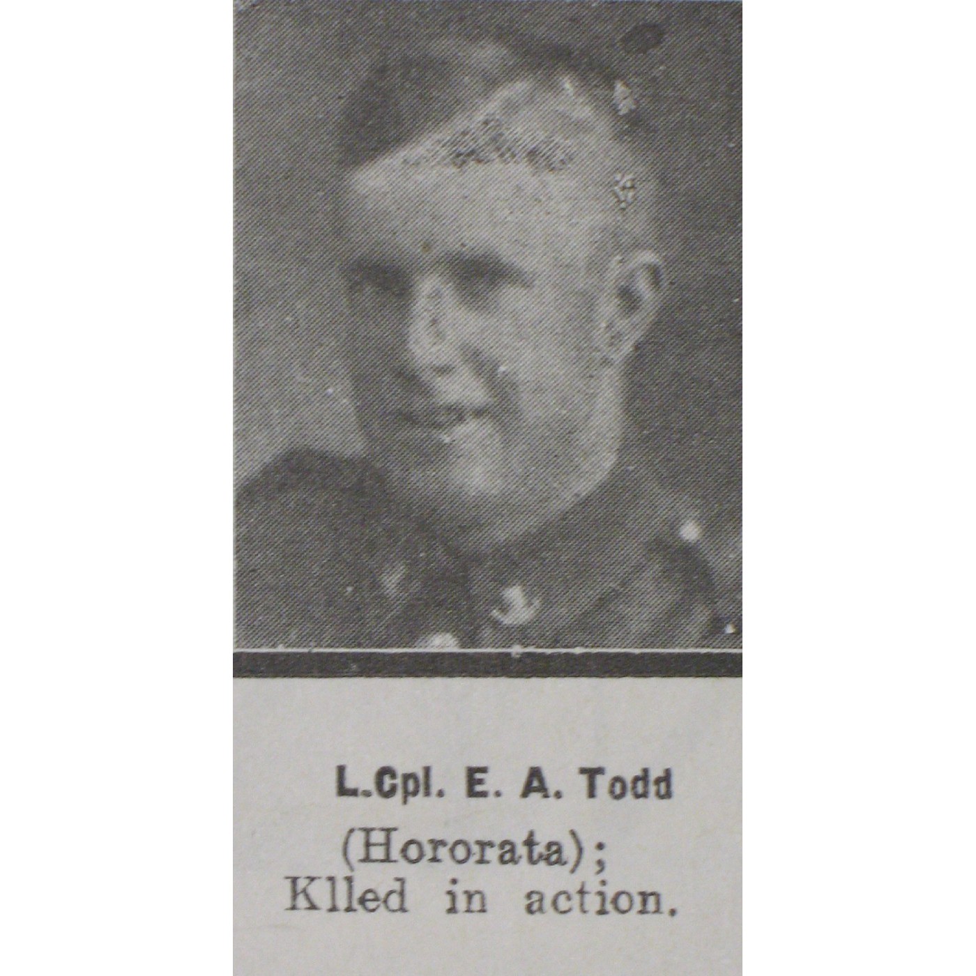Private Ernest Ashley Todd