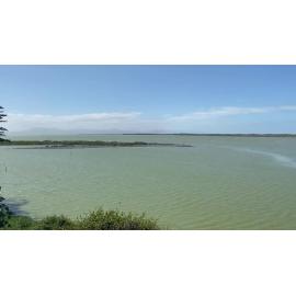 View of Te Waihora and Kaitorete Spit from Fisherman's Point