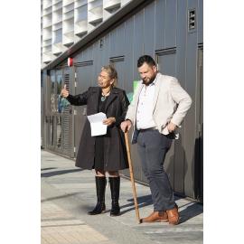 Puamiria Parata-Goodall and Corban Te Aika from Te Taumutu Rūnanga