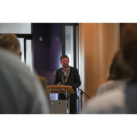 Keynote speaker Mayor Sam Broughton