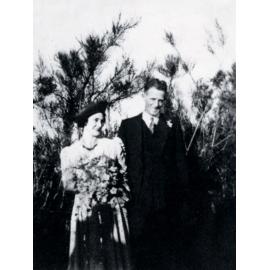 Mona and Rona Anderson on their Wedding Day, 1940