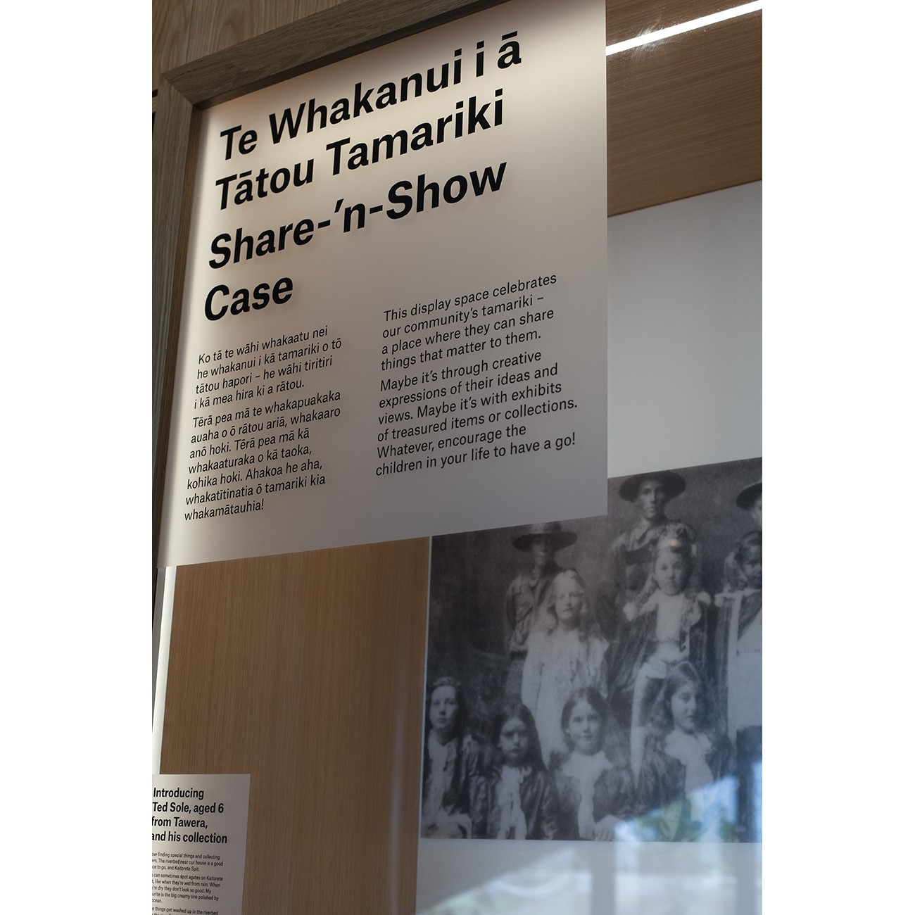 Te Whakanui i ā Tātou Tamariki Share-'n-Show Case at Te Ara Ātea 