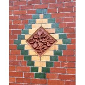 Hurst Seager-designed tile and coloured bricks