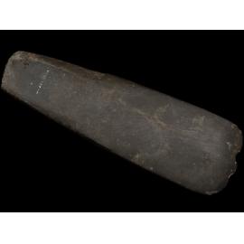 Toki made of greywacke, probably used for splitting tī kōuka taproots, found near Darfield, Selwyn District