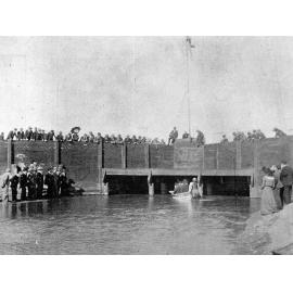 The first outlet at Te Waihora/Lake Ellesmere