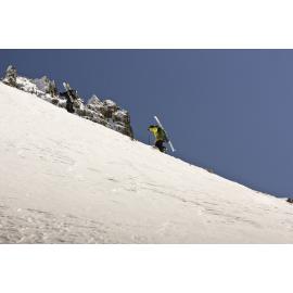 Ski touring at Mt Olympus