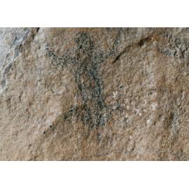 Māori rock drawing at Kura Tāwhiti