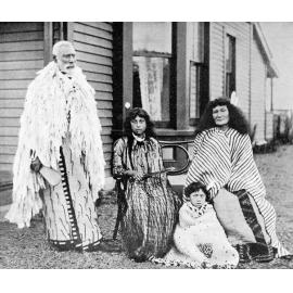Hon. Hōri Kerei Taiaroa and Tini Kerei Taiaroa with two of their grandchildren