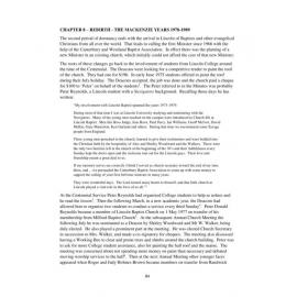 LBC: A History; Chapter 08