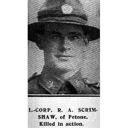 Lance Corporal Robert Arthur Scrimshaw