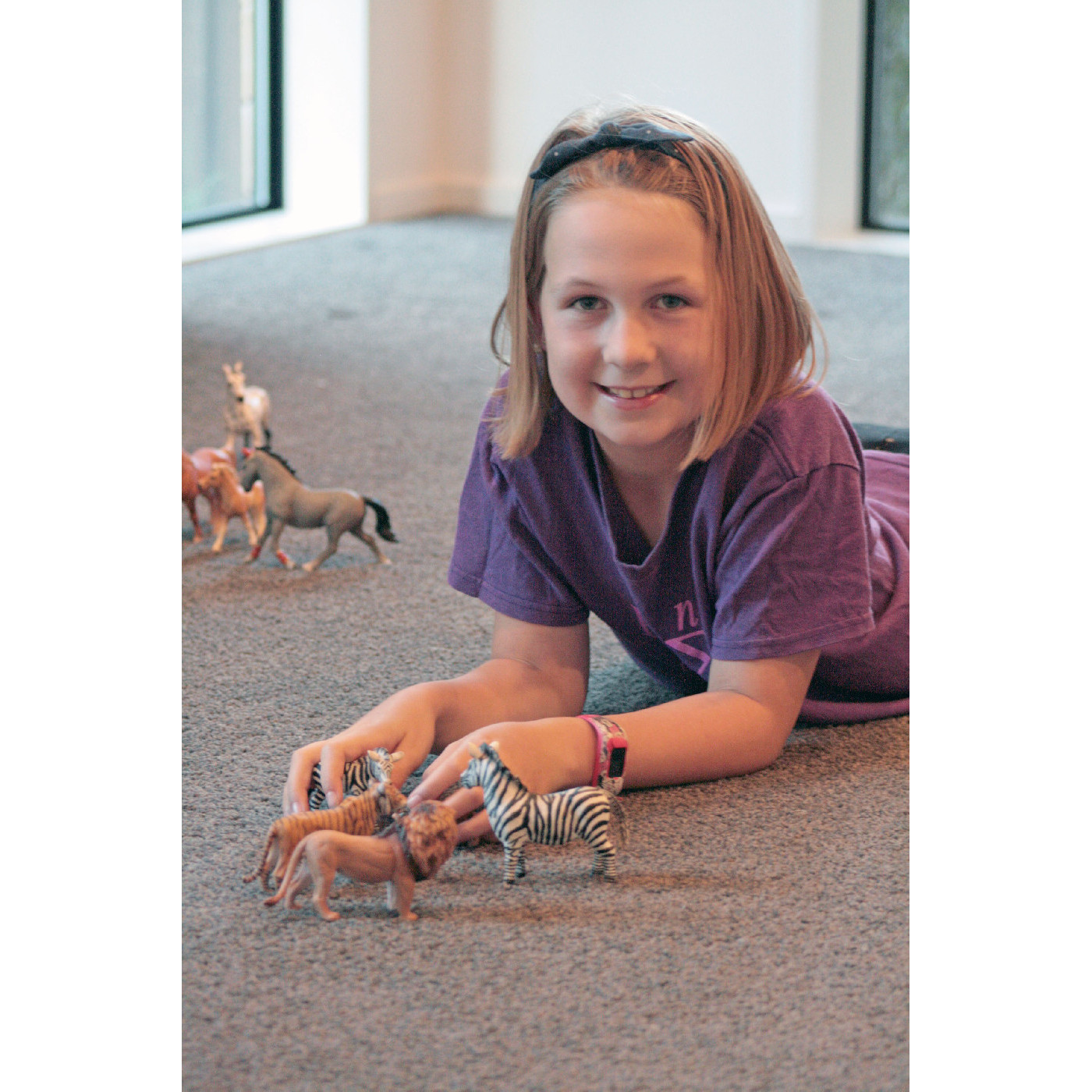 Maggie Kennedy and her animal collection