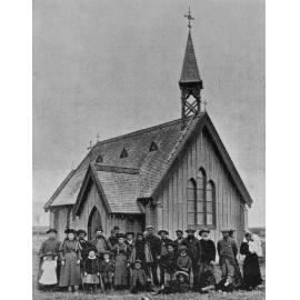 Hone Wetere Church at Taumutu, 1899