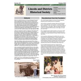 Newsletter / Lincoln & Districts Historical Society, No. 55 (October 2022)