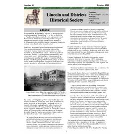 Newsletter / Lincoln & Districts Historical Society, No. 56 (October 2022)